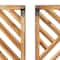 Set of 3 Brown Wood Contemporary Wall Decor 12", 35"